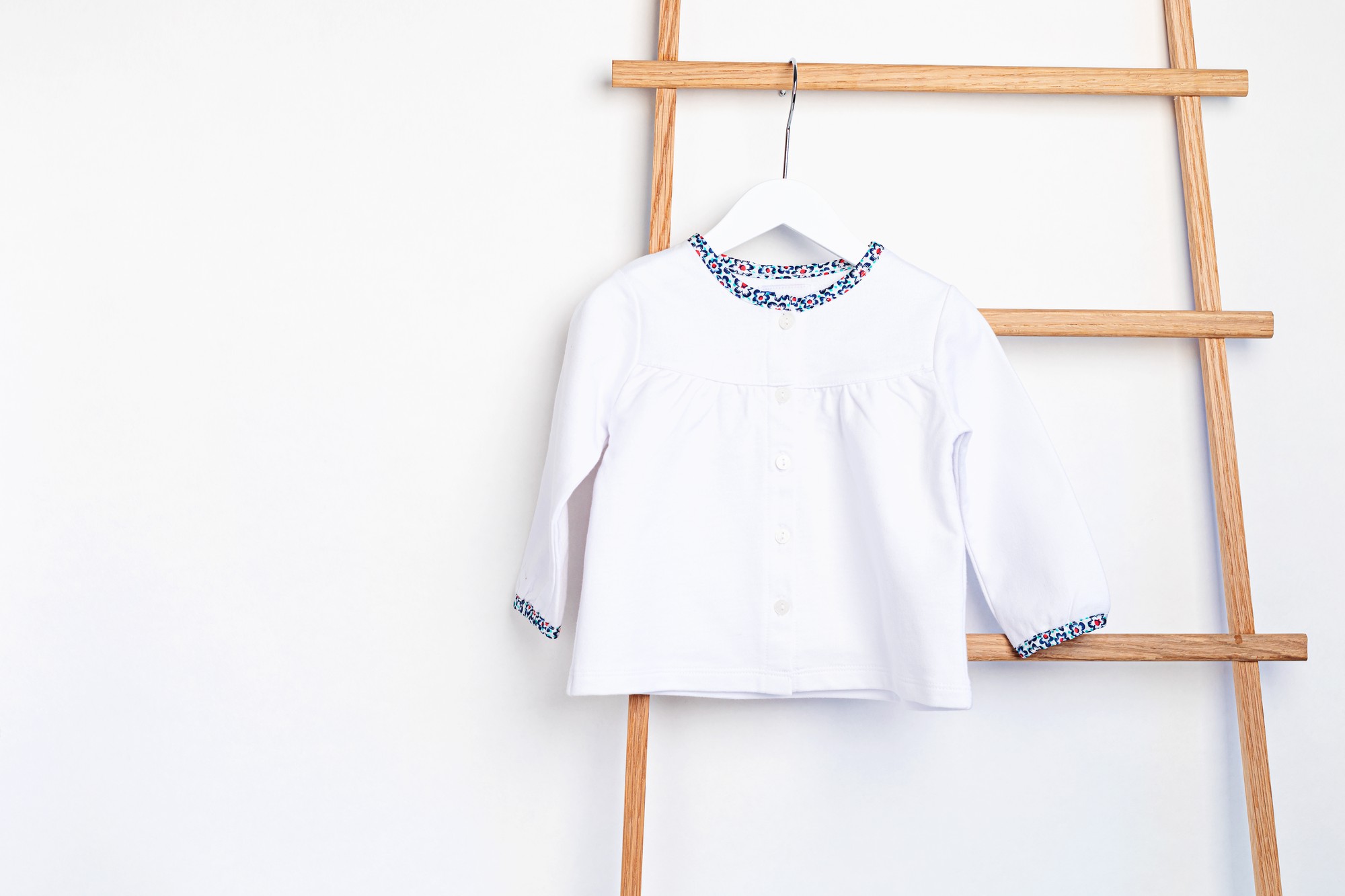 white blouse plain before customization